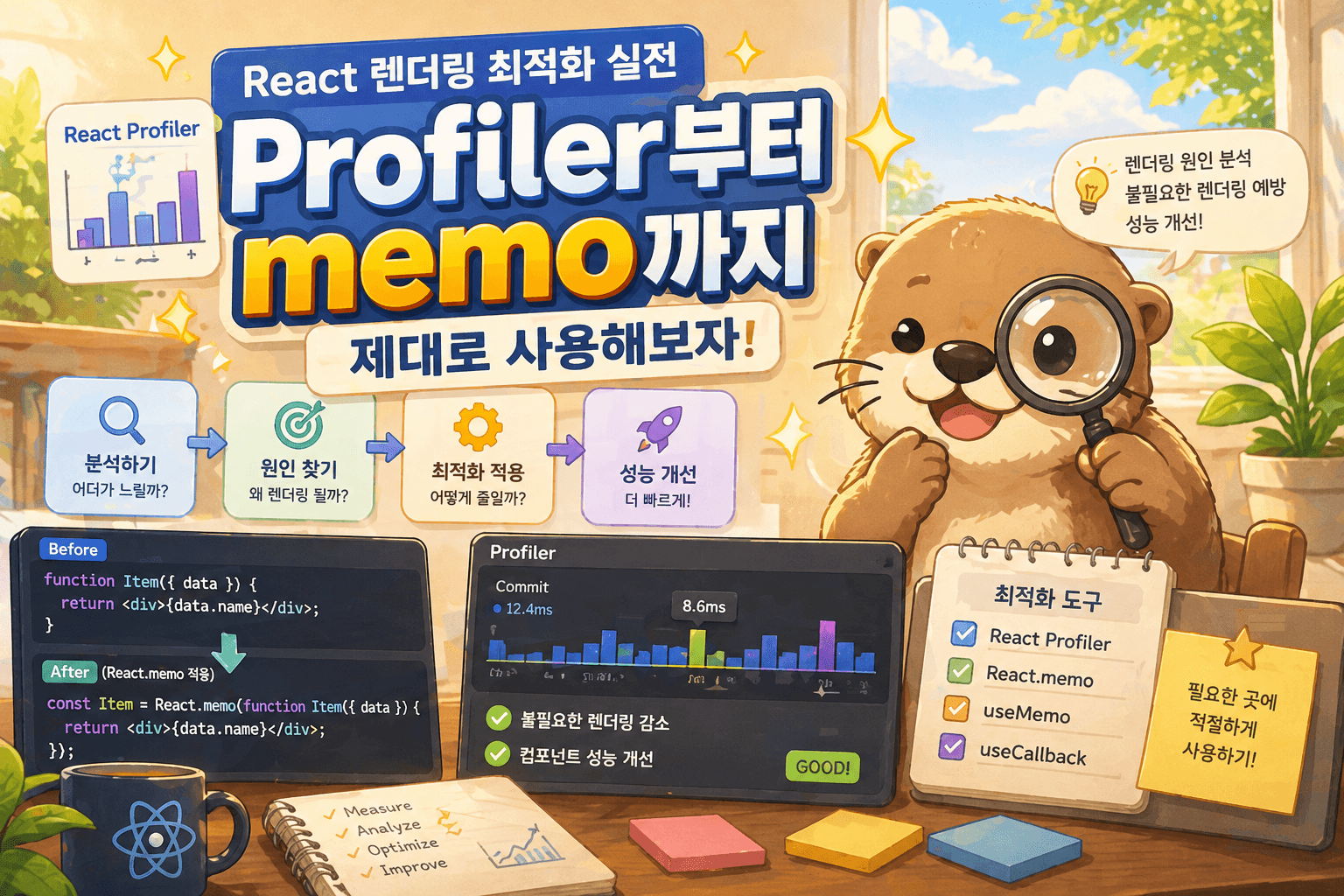 Profiler부터 memo까지 제대로 사용해보자! 대표 이미지